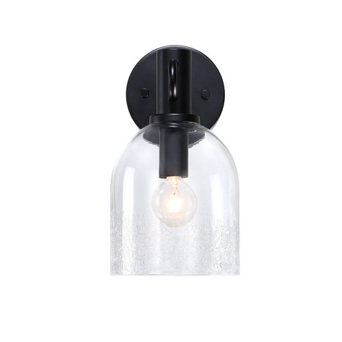 Sconces Single Glass by Designers Fountain ( 43 | D343C-WS-MB Astra ) 
