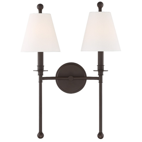Sconces Double Candle by Crystorama ( 60 | RIV-383-DB Riverdale ) 