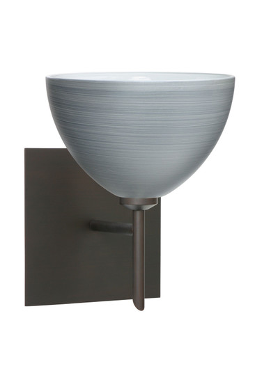 Sconces Single Glass by Besa ( 74 | 1SW-4679TN-BR-SQ Brella ) 