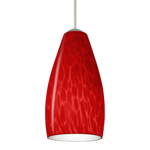 Mini Pendants Glass Down by Besa ( 74 | 1XT-7198RC-LED-SN Besa Karli Pendant ) 