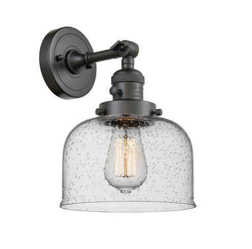 Sconces Single Glass by Innovations ( 405 | 203SW-OB-G74-LED Franklin Restoration ) 
