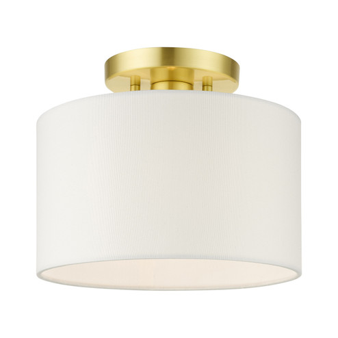 Semi-Flush Mts. Drum Shade by Livex Lighting ( 107 | 41095-12 Meridian ) 