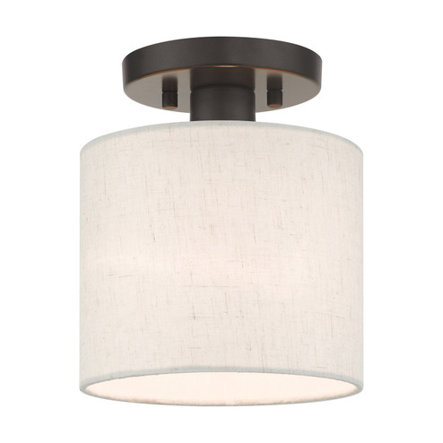 Semi-Flush Mts. Drum Shade by Livex Lighting ( 107 | 49807-92 Blossom ) 