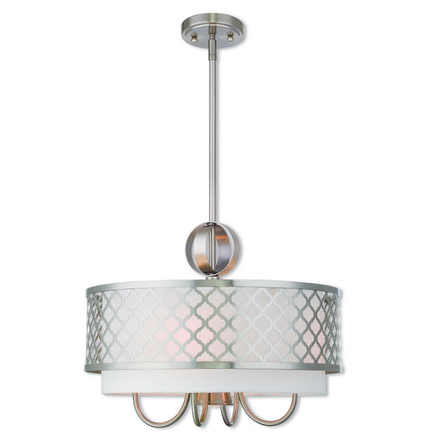 Mini Chandeliers Drum Shade by Livex Lighting ( 107 | 41104-91 Arabesque ) 