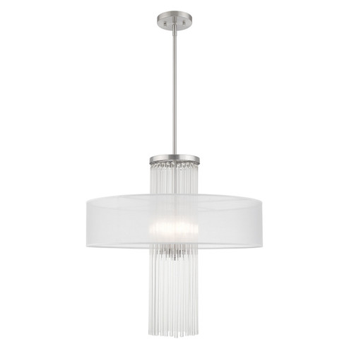 Mid. Chandeliers Drum Shade by Livex Lighting ( 107 | 41142-91 Alexis ) 