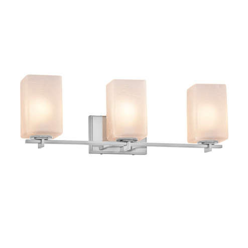 Bathroom Fixtures Three Lights by Justice Designs ( 102 | FSN-8443-15-FRCR-CROM Fusion ) 