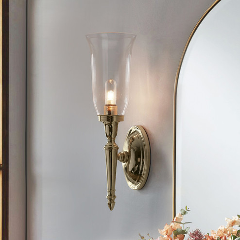 Sconces Single Glass by Lucas + McKearn ( 175 | BB-DRYDEN2-PB Dryden ) 