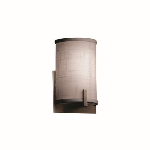 Sconces Drum Shade by Justice Designs ( 102 | FAB-5531-GRAY-DBRZ Textile )  Sconces Drum Shade by Justice Designs ( 102 | FAB-5531-GRAY-DBRZ Textile )