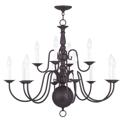 Mid. Chandeliers Candle by Livex Lighting ( 107 | 5014-07 Williamsburgh ) 