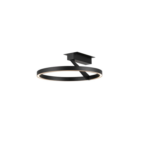 Semi-Flush Mts. Ring Shade/Halo by Kuzco Lighting ( 347 | SF27716-BK-3WCCT-UNV Roda ) 