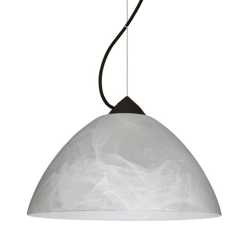 Mini Pendants Glass Down by Besa ( 74 | 1KX-420152-LED-BK Besa Tessa Pendant ) 