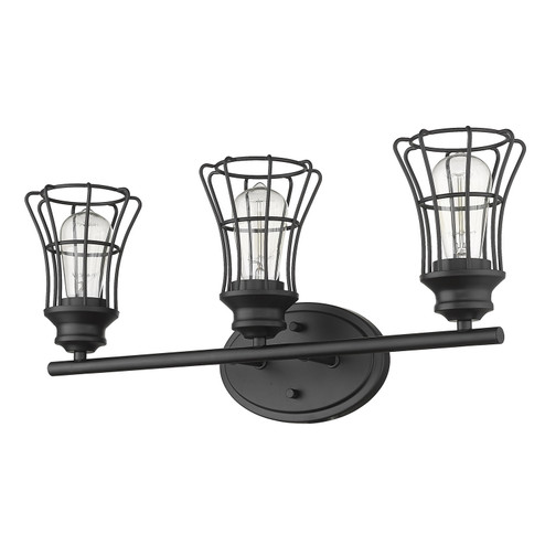 Bathroom Fixtures Three Lights by Acclaim Lighting ( 106 | IN41282BK Piers ) 