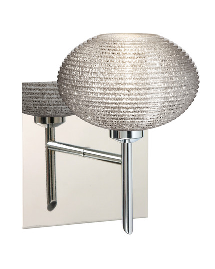 Sconces Single Glass by Besa ( 74 | 1SW-5612GL-CR-SQ Lasso ) 
