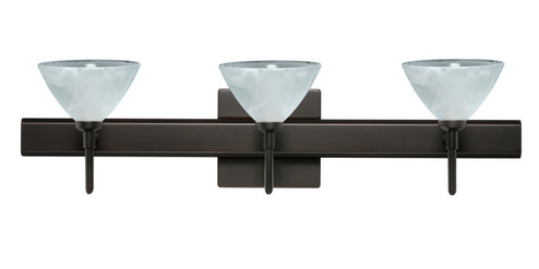 Bathroom Fixtures Three Lights by Besa ( 74 | 3SW-174352-BR-SQ Domi )  Bathroom Fixtures Three Lights by Besa ( 74 | 3SW-174352-BR-SQ Domi )