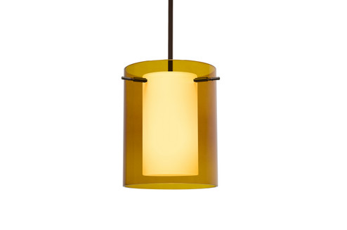 Mini Pendants Glass Down by Besa ( 74 | 1TT-G00607-LED-BR Pahu ) 