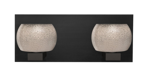 Bathroom Fixtures Two Lights by Besa ( 74 | 2WF-KENOSM-LED-BK Besa Keno Vanity ) 