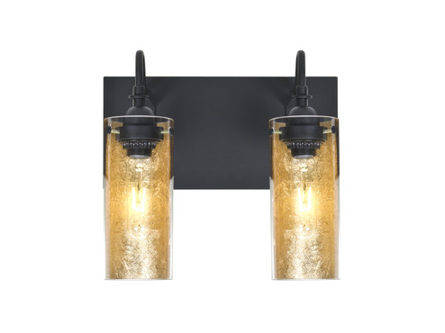 Bathroom Fixtures Two Lights by Besa ( 74 | 2WG-DUKEGF-BK Duke ) 