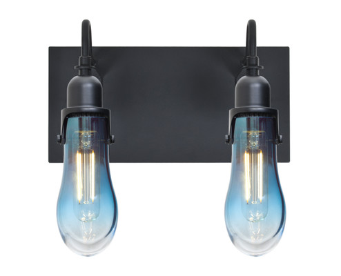 Bathroom Fixtures Two Lights by Besa ( 74 | 2WG-WISHBL-EDIL-BK Wish ) 