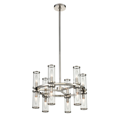 Mini Chandeliers Glass Shade by Alora ( 452 | CH309066PNCG Revolve ) 