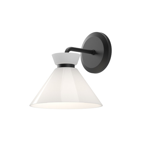 Sconces Single Glass by Alora ( 452 | WV470108MBGO Halston ) 