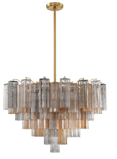 Mid. Chandeliers Glass Down by Crystorama ( 60 | ADD-316-AG-AU Addis ) 