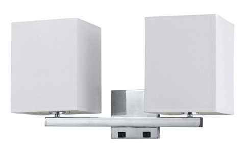 Sconces Double Glass by Cal Lighting ( 225 | LA-8028W2L-1-BS 60W X 2 Wall Lamp ) 