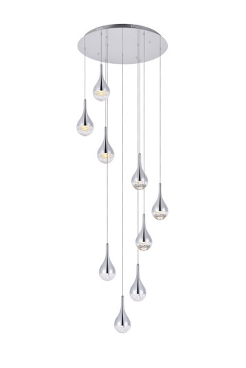 Pendants Multi-port/Cascade by Elegant Lighting ( 173 | 3809D24C Amherst ) 