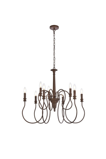 Mid. Chandeliers Candle by Elegant Lighting ( 173 | LD7045D30WOK Flynx ) 