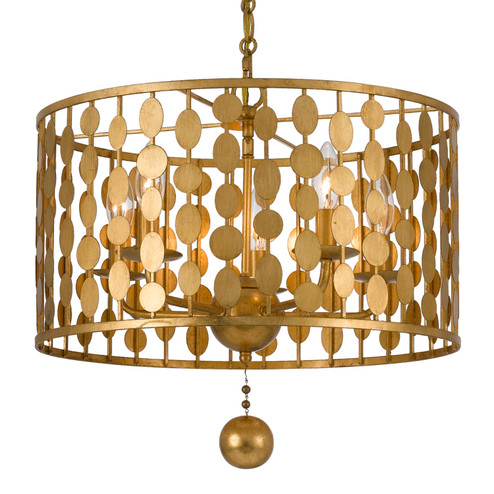 Mid. Chandeliers Metal Shade by Crystorama ( 60 | 545-GA Layla ) 