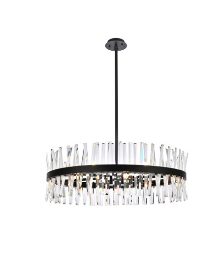 Large Chandeliers Drum Shade by Elegant Lighting ( 173 | 6200D36BK Serephina ) 