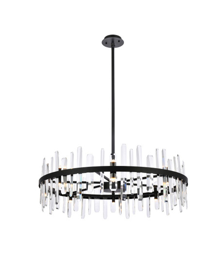 Large Chandeliers Drum Shade by Elegant Lighting ( 173 | 2200D36BK Serena ) 