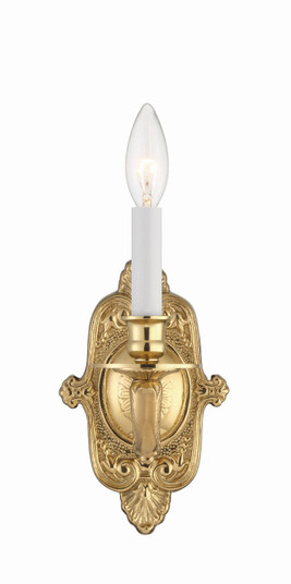 Sconces Single Candle by Crystorama ( 60 | 641-PB Cast Brass Wall Mount ) 