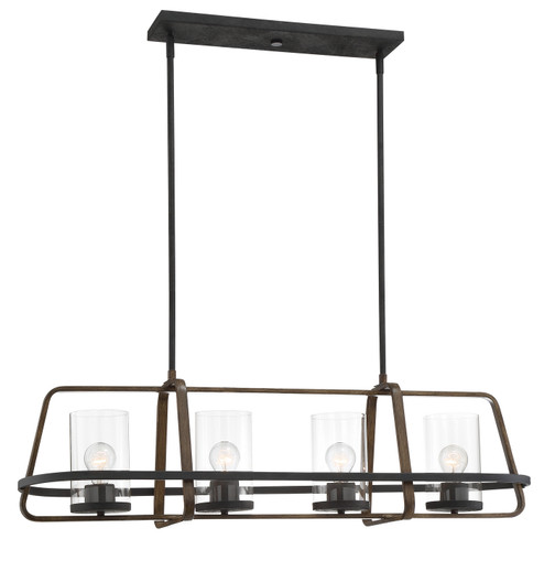 Linear/Island 4 Light + by Designers Fountain ( 43 | 93538-FB Ryder ) 