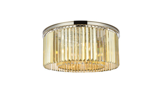 Flush Mounts Drum Shade by Elegant Lighting ( 173 | 1238F31PN-GT/RC Sydney ) 