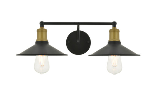 Bathroom Fixtures Two Lights by Elegant Lighting ( 173 | LD4033W21BRB Etude ) 