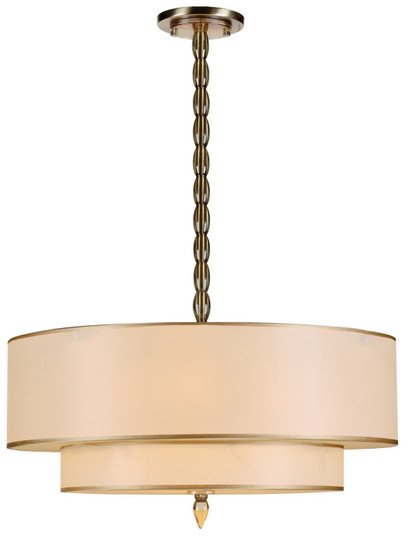 Pendants Drum Shade by Crystorama ( 60 | 9507-AB Luxo ) 