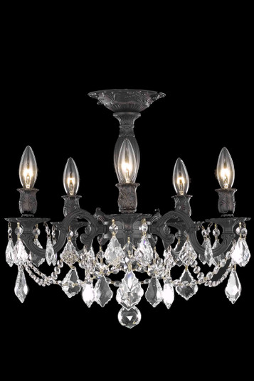 Semi-Flush Mts. Candle by Elegant Lighting ( 173 | 9205F18DB/RC Rosalia ) 