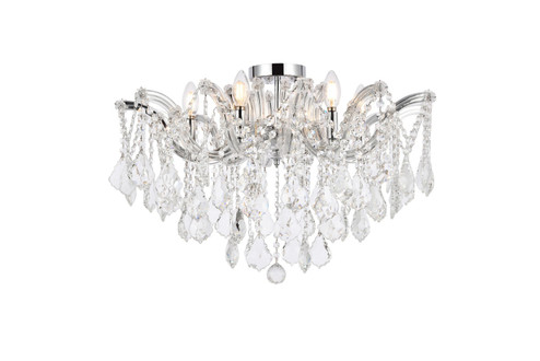 Flush Mounts Bowl Style by Elegant Lighting ( 173 | 2800F24C/RC Maria Theresa ) 