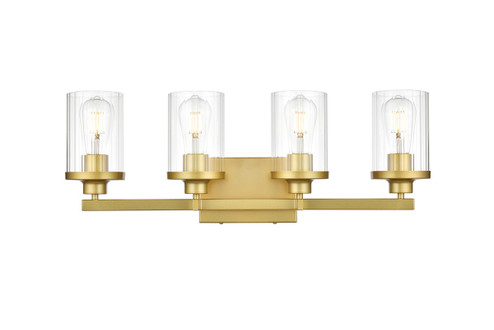 Bathroom Fixtures Four Lights by Elegant Lighting ( 173 | LD7316W25BRA Saanvi )  Bathroom Fixtures Four Lights by Elegant Lighting ( 173 | LD7316W25BRA Saanvi )