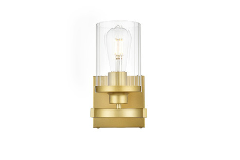 Sconces Single Glass by Elegant Lighting ( 173 | LD7316W5BRA Saanvi ) 