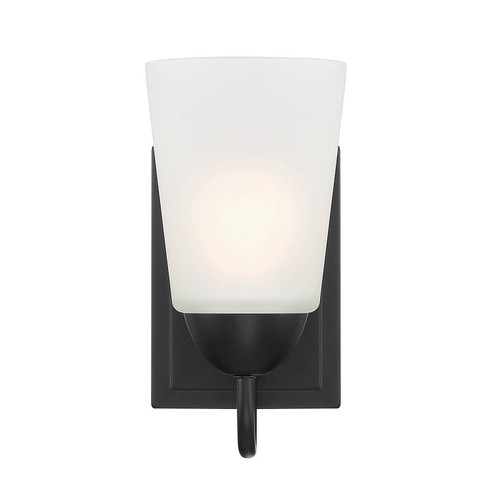 Sconces Single Glass by Designers Fountain ( 43 | D267M-WS-MB Malone ) 