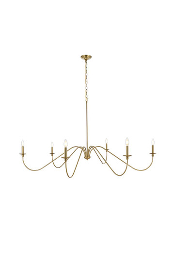 Large Chandeliers Candle by Elegant Lighting ( 173 | LD5056D60SG Rohan ) 