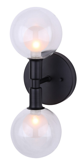 Sconces Double Glass by Canarm ( 387 | IWF346B02BK9 Healey ) 