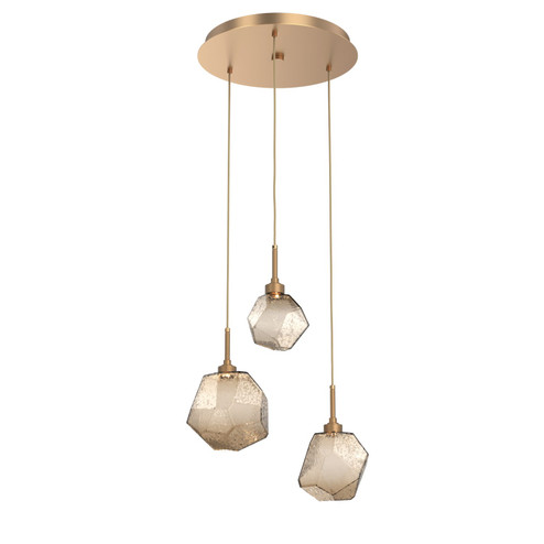 Mini Pendants 3 Light Cluster by Hammerton Studio ( 404 | CHB0039-03-NB-B-C01-L1 Gem ) 
