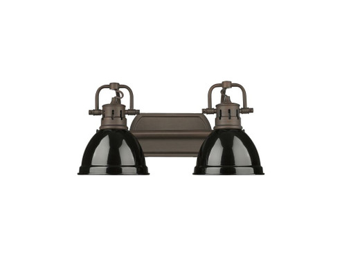 Bathroom Fixtures Two Lights by Golden ( 62 | 3602-BA2 RBZ-BK Duncan ) 