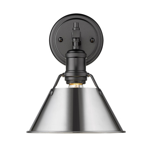 Sconces Directional/Cylinder by Golden ( 62 | 3306-BA1 BLK-CH Orwell ) 