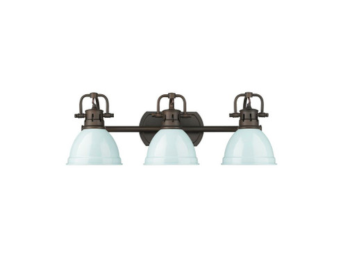 Bathroom Fixtures Three Lights by Golden ( 62 | 3602-BA3 RBZ-SF Duncan ) 