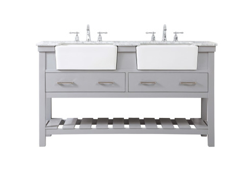 Plumbing Bath Chests/Vanities by Elegant Lighting ( 173 | VF60160DGR Clement )  Plumbing Bath Chests/Vanities by Elegant Lighting ( 173 | VF60160DGR Clement )