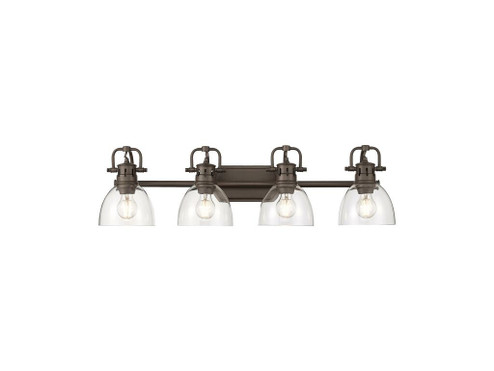 Bathroom Fixtures Four Lights by Golden ( 62 | 3602-BA4 RBZ-CLR Duncan ) 