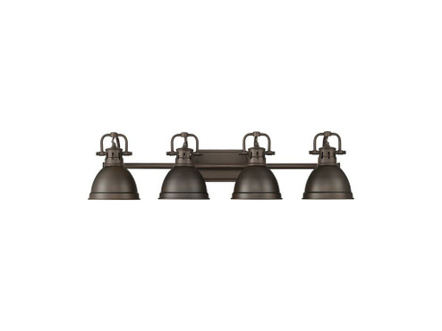 Bathroom Fixtures Four Lights by Golden ( 62 | 3602-BA4 RBZ-RBZ Duncan ) 